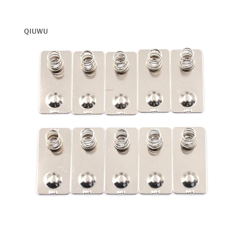 Qiuwu 10 CÁI Pin AA Tấm tiếp xúc lò xo chuyển đổi âm tích cực.