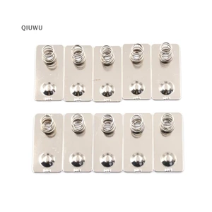 Qiuwu 10 CÁI Pin AA Tấm tiếp xúc lò xo chuyển đổi âm tích cực.
