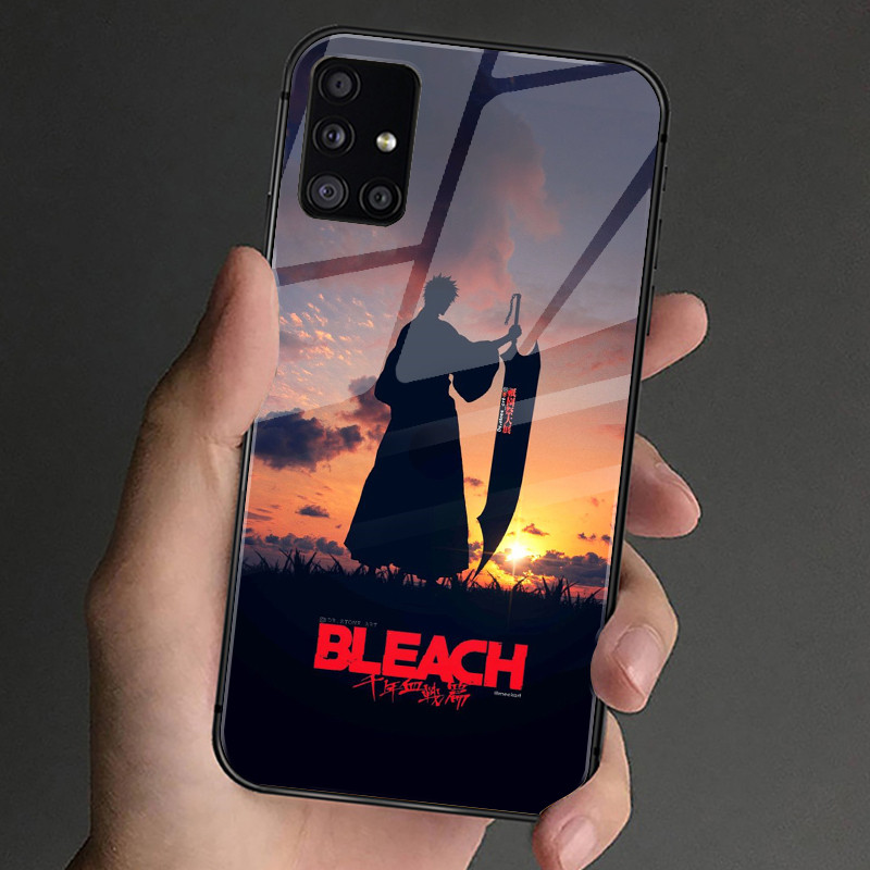 Ốp Điện Thoại Kính Cường Lực Bleach 09 Cho Samsung Galaxy S9 Plus S10 S10e S20 FE S20 Plus S21 S22 S23 S24 Ultra Cover