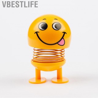 VBESTLIFE Mùa xuân bobble đầu đồ chơi mặt dễ thương xe cảm xúc trang trí nội thất búp bê cho bảng điều khiển