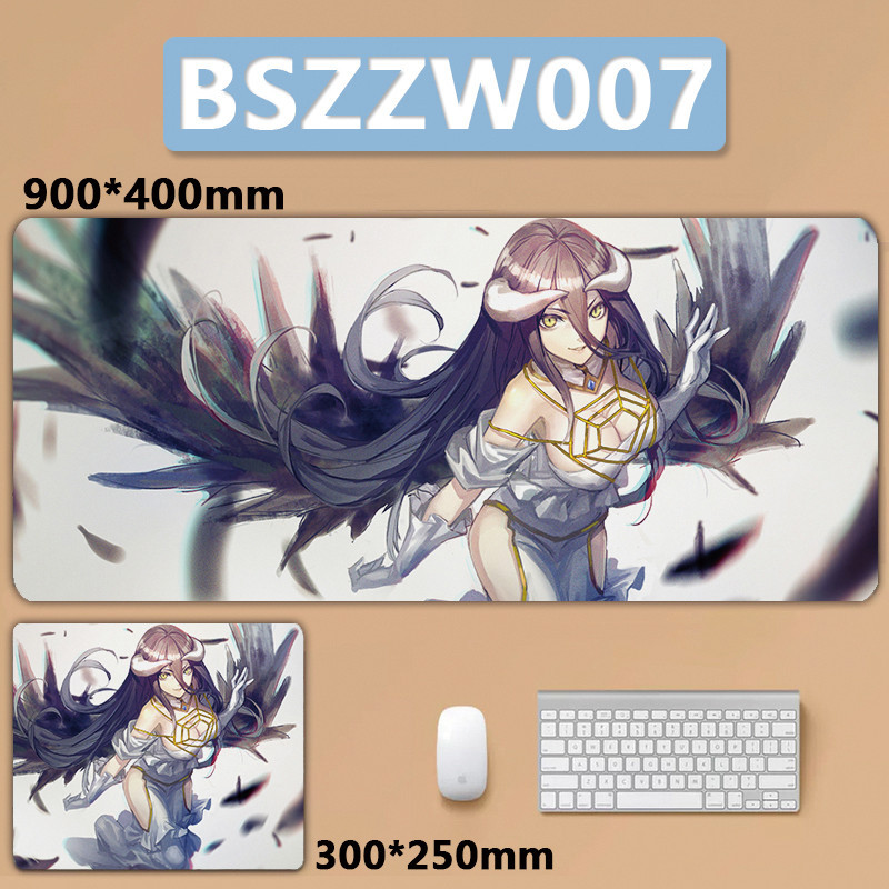 OVERLORD Albedo XXL Lớn Mousepad Bàn Phím Miếng Lót Bàn Phím Máy Tính Game Thủ Bàn Phím Laptop Chuột Thảm Để Bàn Thảm
