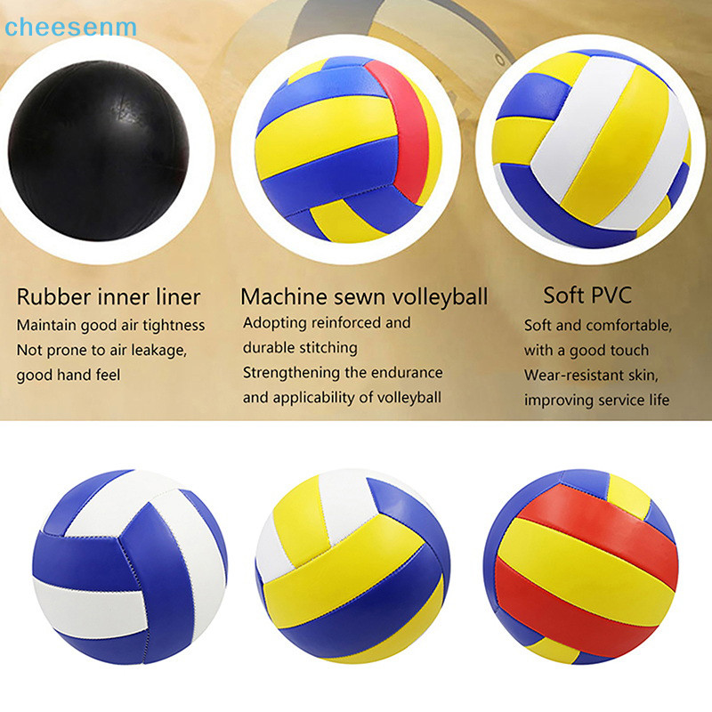 Cuộc thi bóng chuyền Cheenm Bóng chuyền PVC Kích thước 5 cho bãi biển Cắm trại ngoài trời Bóng chuyền Huấn luyện trò chơi trong nhà VN