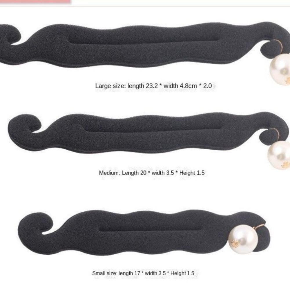 LACYES Hairstyle Twist Maker, Ngọc Trai Xốp Xốp Kẹp Tóc Bun Maker, Phụ Kiện Tóc Dễ Dàng Vòng Lớn Thời Trang Dụng Cụ Tạo Kiểu Tóc Bun Curler Bện Nữ