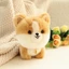 ZENZON Adorbale Furry Plush Corgi Dog, Búp bê nhồi bông sang trọng Đồ chơi nhồi bông cho chó lông tơ, Phim hoạt hình dễ thương Shiba Inu Soft Fluffy Puppy Soft Doll Girl