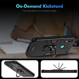 Dành Cho Tecno Spark 8T Ốp điện thoại Có Chân Đế Vòng Metel Giá Đỡ Từ Tính Lưng Cứng Mềm TPU Cạnh Chống Sốc Chống Rơi Mỏng Bao