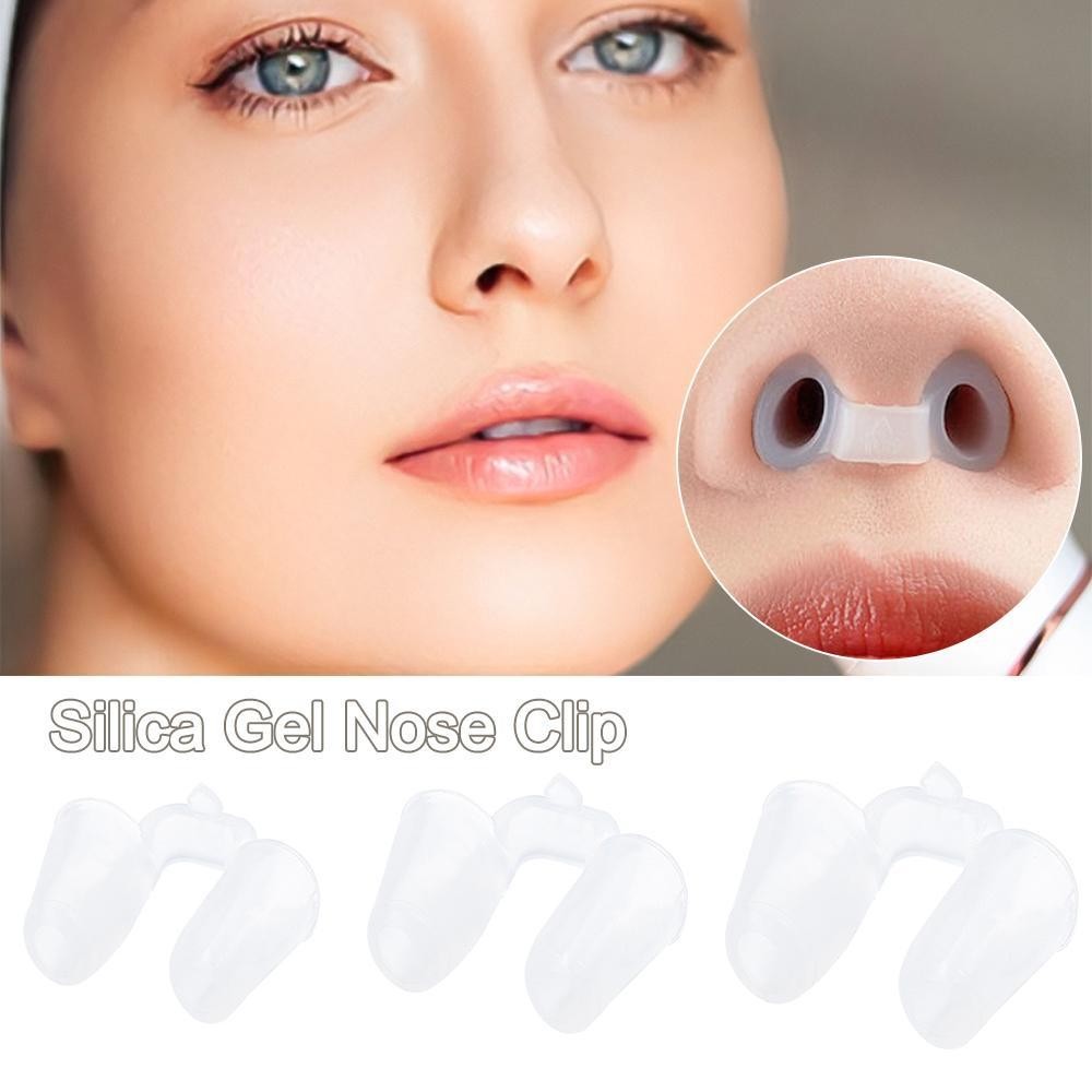 YOKEY Nostril Hỗ trợ định hình, Kẹp mũi Silica Gel nâng mũi sau phẫu thuật, Định hình silicon trong suốt Điều chỉnh sửa mũi cong