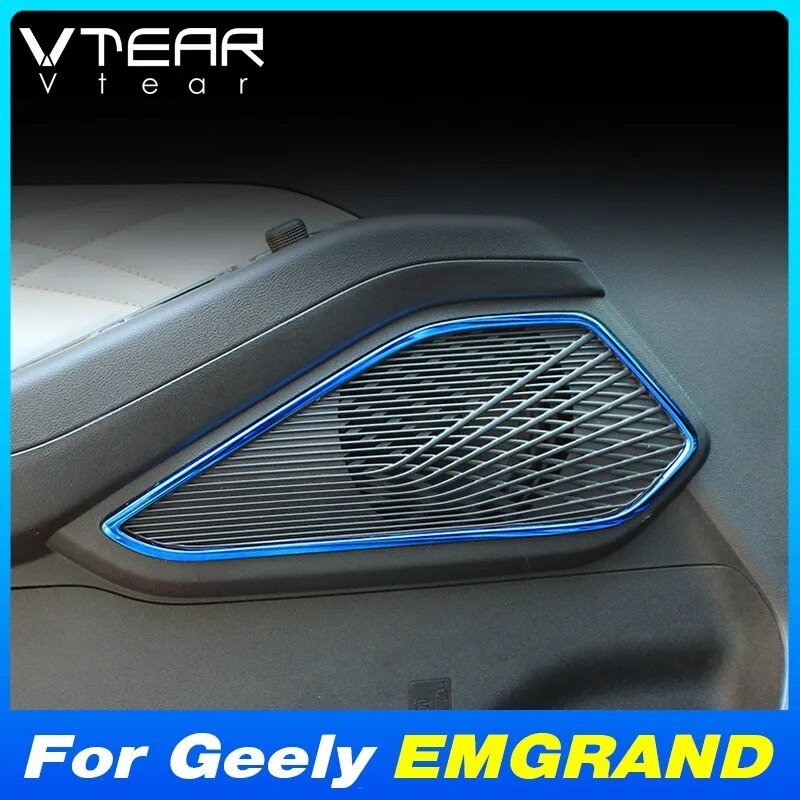 Vtear Cho Geely EMGRAND / Proton S70 2024 2023 2022 Cửa Ô Tô Loa Khung Trang Trí Nội Thất Chi Tiết Loa Tròn Ttrim Phụ Kiện Phần