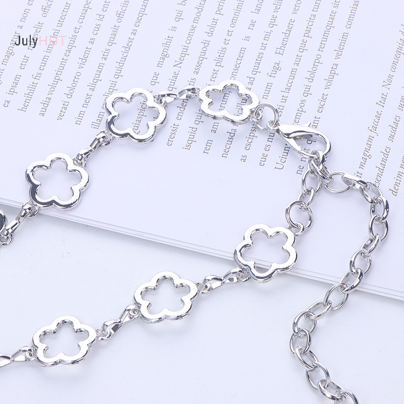 Julyhot Kim Loại Thời Trang Rỗng Hoa Eo Dây Xích Nữ Trang Trí Thắt Lưng Cơ Thể Dây Xích Massivedeals