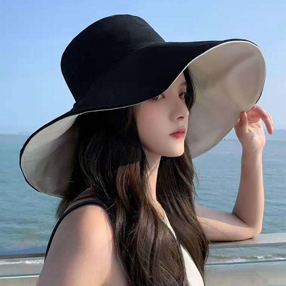 [Vận chuyển nhanh] Mũ đi biển MINIMALY hai mặt, chống nắng, dễ gấp gọn, phù hợp nam giới mùa xuân - hè.