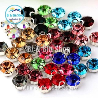 100 Viên Đá Đế S25-5,5mm Tròn 2D Hạt Pha Lê Đính kết Trang Phục, Làm Phụ Kiện Thời Trang