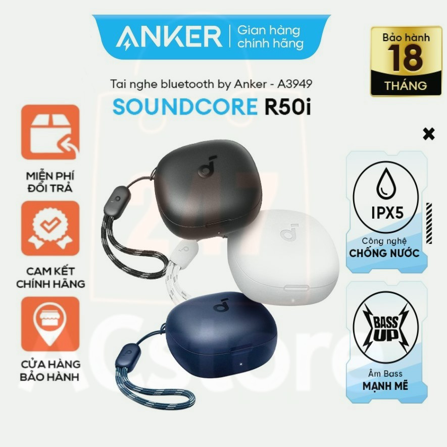 Tai Nghe Bluetooth Anker - R50i True Wireless Earbuds Earphone - A3949 ...