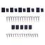 Yoo cho Futaba Bộ thu servo Đầu nối phích cắm cho các thiết bị servo khác nhau Pin Phần cứng bao gồm 10 20 đôi