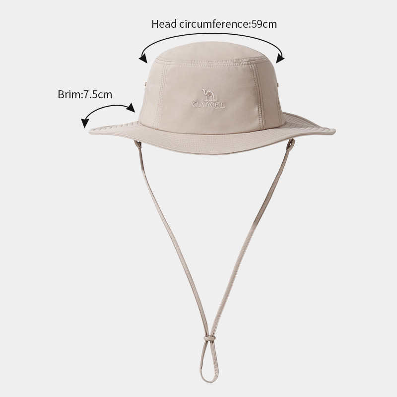 Ảnh Mũ leo núi ngoài trời CAMEL CROWN Mũ ngư dân vành lớn chống nước 3