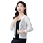 Áo Cardigan nữ mùa hè ESSENCEH, Áo sơ mi điều hòa ren hoa đi biển, Khăn choàng lưới thoáng khí buộc dây mỏng cho nữ