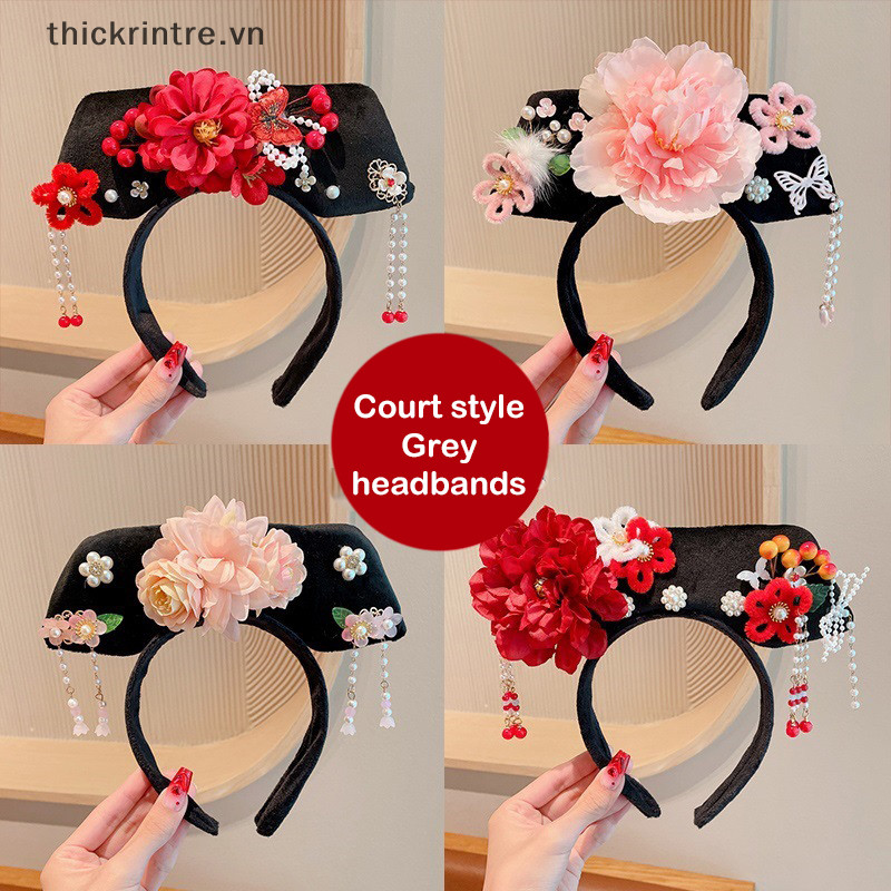 Thi Truyền Thống Trung Quốc Hanfu Sườn Xám Phụ Kiện Công Chúa Cổ Đại Gege Royal Court Mũ Đội Đầu Chụp Ảnh Mũ VN