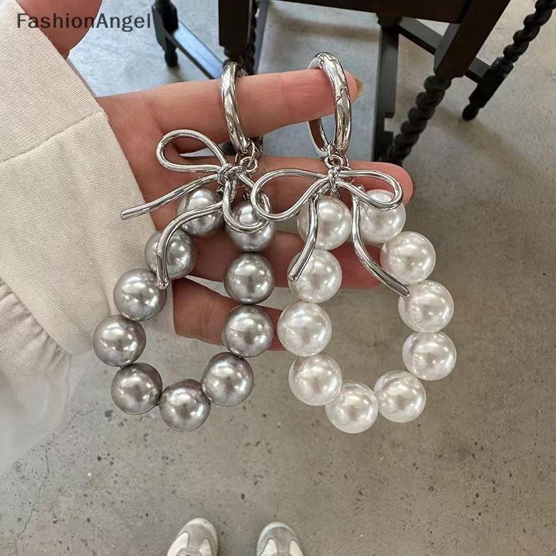 Fashionangel Phong Cách Hàn Quốc Ngọc Trai Hạt Nơ Túi Charm Hạt Dây Xích Móc Khóa Dành Cho Nữ Cô Gái Ba Lô Chìa Khóa Ô Tô Mặt Dây Chuyền Trang Trí Phụ Kiện VN