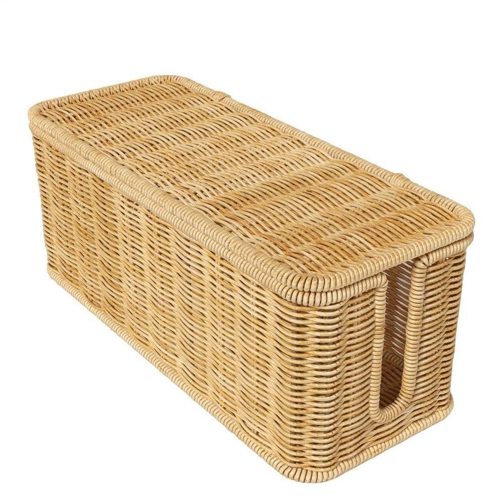 Hộp Quản Lý Cáp DAYBREAK, Có Nắp 2 Khe Mở Dây Sắp Xếp Hộp Hider, Dệt Tay Ẩn Dải Nguồn Và Bộ Định Tuyến Hộp Bảo Quản Bàn