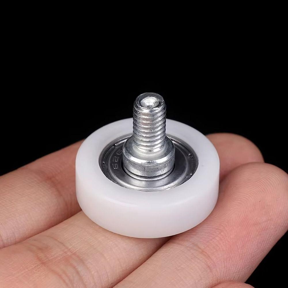 SLICELLIFE 1 Chiếc Tủ Di Chuyển Bánh Xe, Có Vít M6 Chủ Đề Bên Ngoài Ngăn Kéo Mang Ròng Rọc, Kim Loại Nylon Bền Cửa Trượt Phẳng Con Lăn Nội Thất