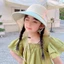 Mũ đi biển vành rộng ROLY, Mũ chống nắng chống tia cực tím cho bé, Polyester có dây đeo Mũ xô thoáng khí cho bé trai bé gái