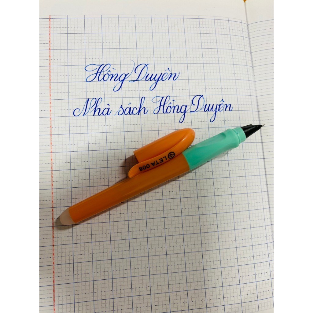 Bút máy mực LETA 008- viết bài hàng ngày-luyện chữ đẹp- ngòi kim tinh mài êm thanh đậm nhẹ