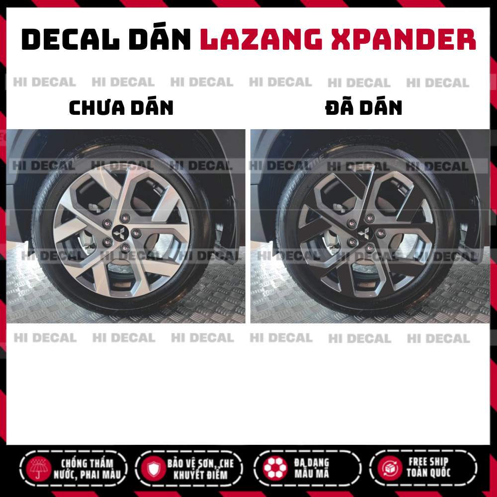 Tem dán mâm Xpander, Decal dán lazang Xpander trang trí tạo điểm nhấn