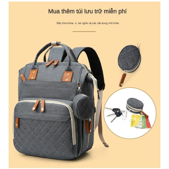 Ba Lô Đựng Bình Sữa Đa Năng Trọng Lượng Nhẹ Cho Mẹ Bỉm Sữa balo bỉm sữa – 5