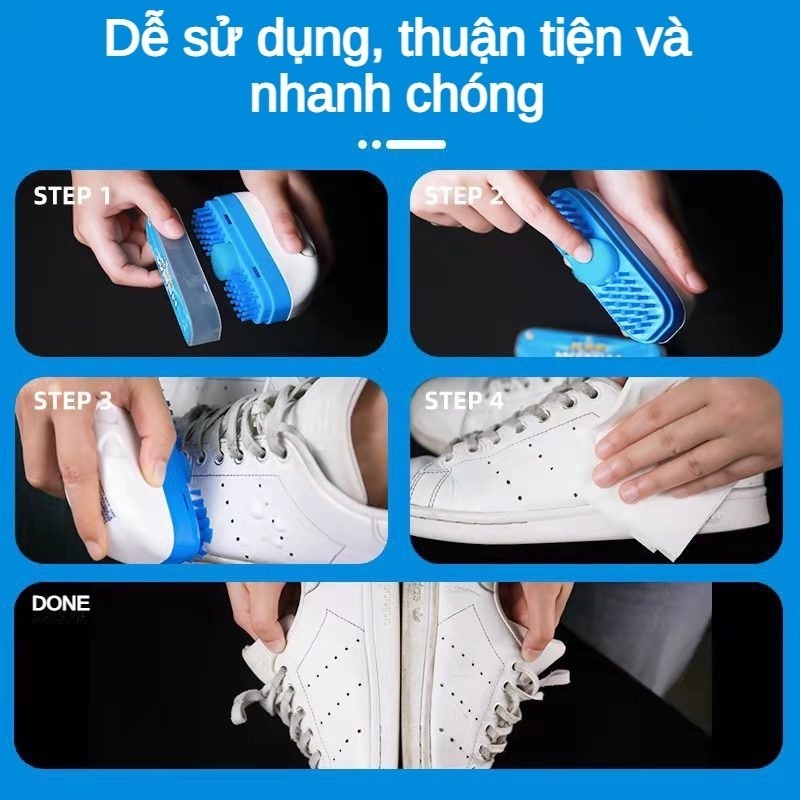 Bàn chải bọt vệ sinh giày dung tích 80ml dễ sử dụng bảo dưỡng giày Làm Sạch
