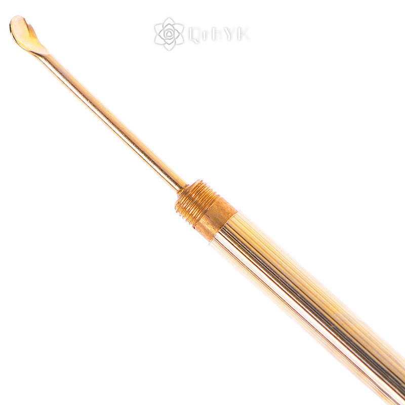 Qrhyk Loại Gấp Bông Tai Vàng Làm Sạch Sáp Tai Dụng Cụ Loại Bỏ Thìa Tai Kèm Mới