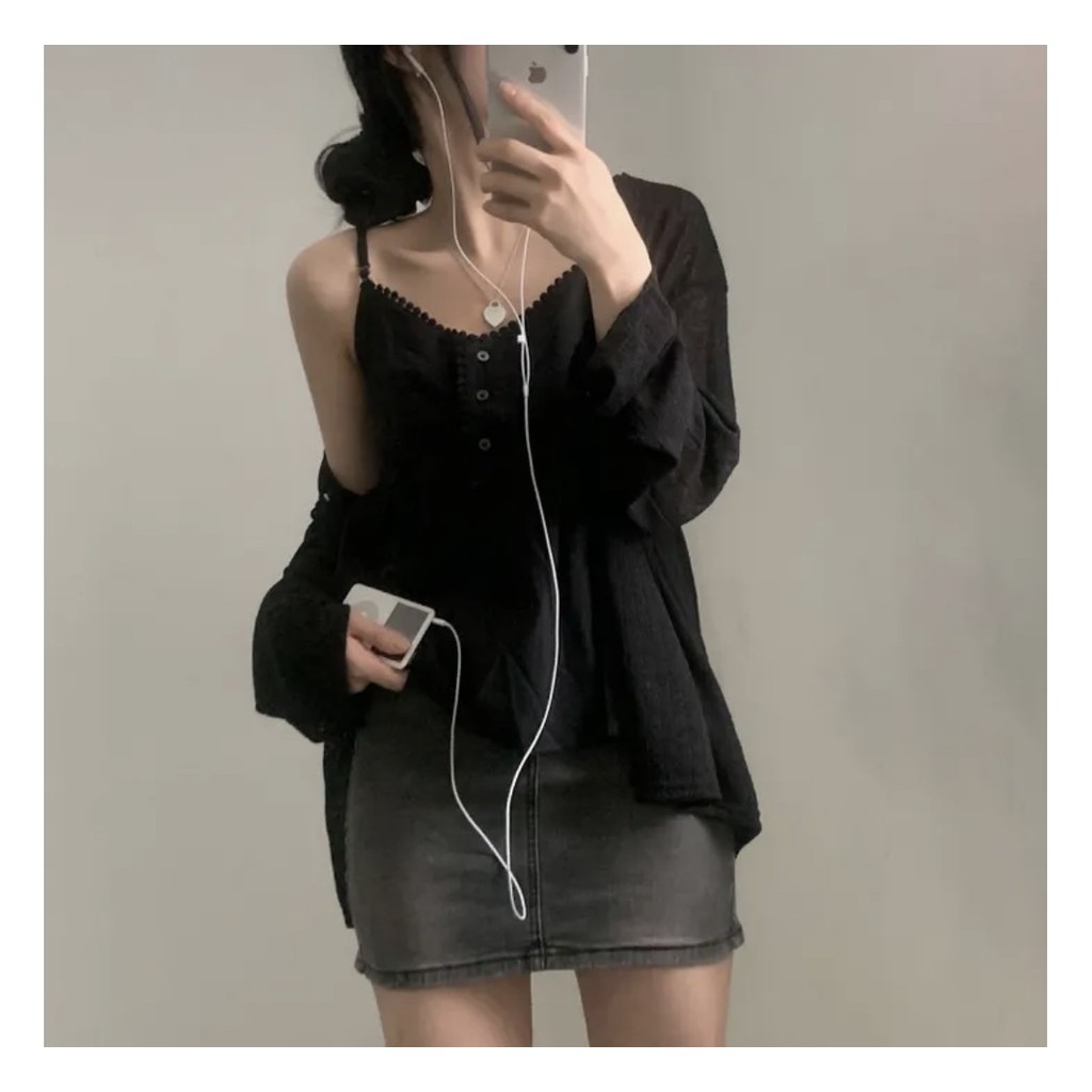 Suxi Mùa Xuân Mới Đơn Giản Crop Top Phong Cách Hàn Quốc Rời Dây Đeo Lưng Xe Tăng Top Cho Nữ 240220