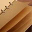 JUNYUE88US Travelers Vintage Notebook, A7 / A6 / A5 Da PU PU Kraft Notebook, Sổ Tay Lá Rời Notepad Chất Kết Dính Giấy Kraft Xoắn Ốc Sổ Tay Trường Học