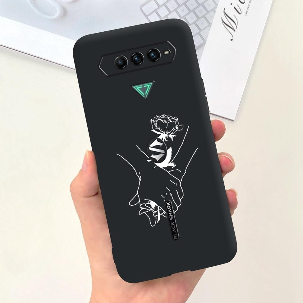 Ốp lưng Xiaomi Black Shark 5 RS Thẩm Mỹ Thời Trang Hoa Dễ Thương Ngộ nghĩnh Sơn Mờ Silicon Mềm Ốp Lưng Cá Mập Đen 5RS Vỏ Điện Thoại