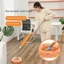CATIYAHA 1 Cái Cây Lau Nhà, 360 Xoay Được Vật Dụng Vệ Sinh Cao Cấp Lau Nhà, Hộ Gia Đình Có Thể Tháo Rời Hoa Hướng Dương Chenille Cây Lau Tường Cho Trần Tường