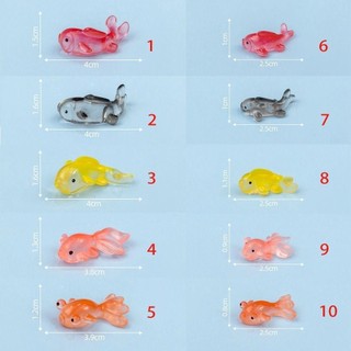 PWSEND Bể Cá Mini Các Bức Tượng Nhỏ, Phụ Kiện Trang Trí Cá Koi Cá Nhỏ Dễ Thương Đồ Trang Trí, Đồ Trang Trí Phong Cảnh Vi Mô DIY Bình Sinh Thái Cảnh Quan