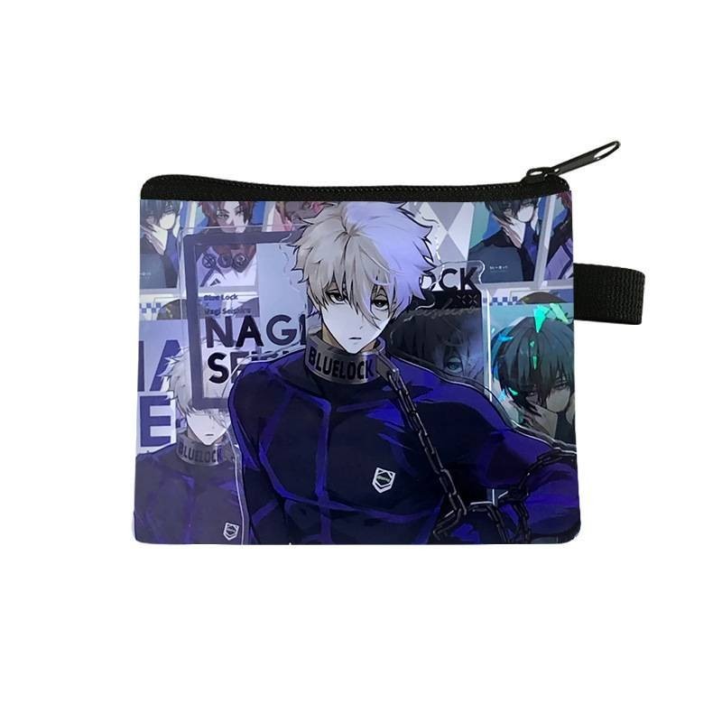 Siy7 BLUE LOCK Hoạt Hình Anime Sinh Viên Ví Đựng Tiền Xu In Hình Trẻ Em Thời Trang Túi Đựng Thẻ Di Động Nam Túi Bảo Quản