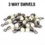 10 Chiếc T-Turn Dây Câu Đầu Nối Dạ Quang 3 Chiều Xoay Câu Cán Kết Nối Phụ Kiện Câu Cá Với Hạt Phát Sáng