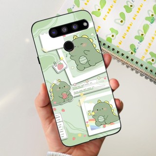 Dành Cho LG V50 ThinQ 5G Ốp Lưng LM-V500 LM-V500N LM-V450 Vỏ Silicon Đen Hoa Thời Trang Vỏ Mềm Cho LG V50ThinQ 5G