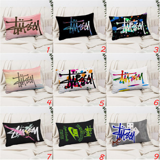 Stussy In Logo Hình Chữ Nhật Gối Ốp Lưng Polyester In Hình Bên Đệm Trang Trí Sofa Nhà (Không Có Lõi)