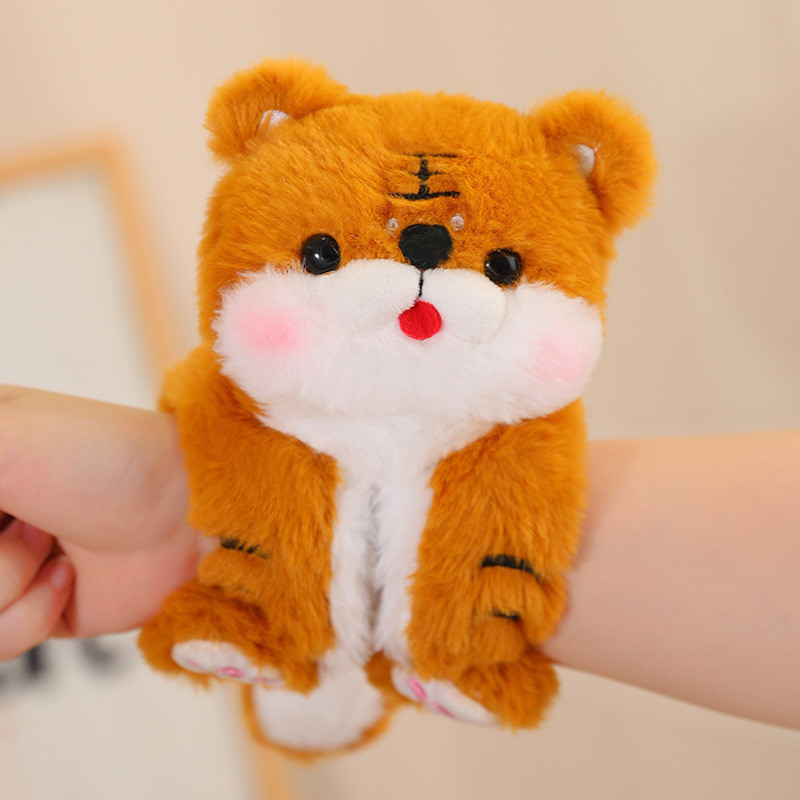 Dễ thương và vui nhộn gấu bông Capybara kẹp tay đồ chơi sang trọng mềm nhồi voi sư tử gấu trúc động vật vỗ tay và clasp đồ chơi vòng tròn