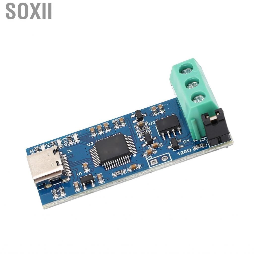 Soxii Mô-đun USB To CAN Dữ liệu nguồn mở Đèn LED 3 màu Bộ chuyển đổi 5V cho xe buýt