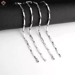 Punk Vintage Xoắn Dệt Lắc Tay Dành Cho Nam Mobius Retro Vòng Tay Thông Thường Hợp Thời Trang Thép Titan Vòng Tay Dây Xích Trang Sức Mới