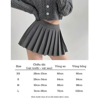Chân Váy Xếp Li Nhỏ Dáng Ngắn Có Quần Bảo Hộ HotGirls, Chân Váy Ngắn Xếp Ly 1 Tầng Siêu Xinh MS159 Hivaxin
