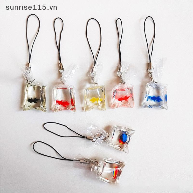 Ssvn Dễ Thương Điện Thoại Quyến Rũ Sáng Tạo Mô Phỏng Cá Vàng Móc Khóa Mặt Dây Chuyền Vỏ Điện Thoại Di Động Mặt Dây Chuyền Ba Lô Phụ Kiện Trang Trí Quà Tặng.