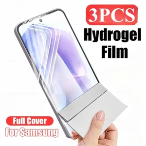Dành Cho Samsung Galaxy Note S21 S20 20 10 9 8 Plus Ultra FE Lite 5G 4G 3 Cái HD Trong Suốt Mềm Hydrogel Phim Chống Ánh Sáng Xanh Chống Cháy Nổ Bảo Vệ Màn Hình Điện Thoại