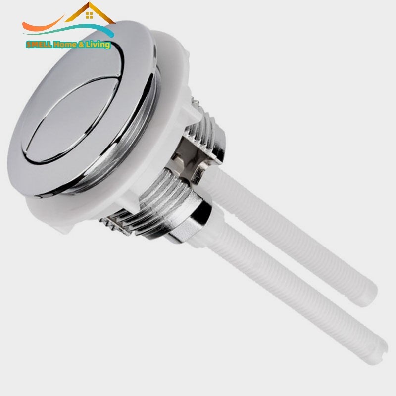 [Smellshi] 38 / 48 / 58mm Nút nhấn kép Xả bồn cầu Bồn nước hình lưỡi liềm đôi 2 thanh