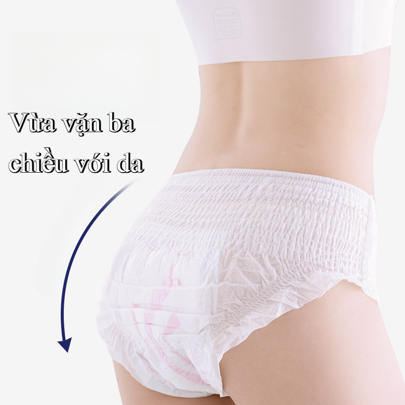 【SKISOPGO】Bộ 5 người Băng vệ sinh dạng quần,chống tràn ban đêm,thấm hút cực nhanh,mềm mại và thoải mái,360 độ