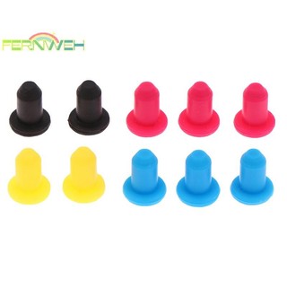[Fernweh] 10 chiếc Hộp mực công cụ tân trang đàn hồi cao 4mm Phụ kiện máy in cố định có dấu cao su phích cắm silicon [MỚI]