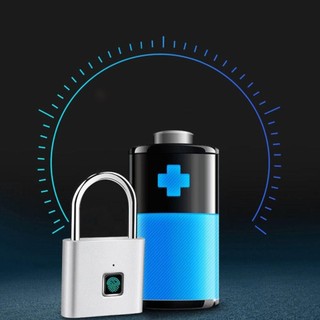 Khóa mật khẩu vân tay JKDESIGN, Ổ khóa vân tay thông minh chống nước sạc USB, Ổ khóa thông minh di động chống trộm