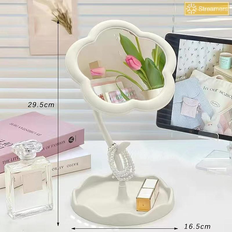 Streamers Gương Hoa Gương Trang Điểm Gương Để Bàn Gương Sinh Viên Ký Túc Xá Để Bàn Gương Trang Điểm Hình Đặc Biệt Dresser Gương Trang Điểm Bé Gái Mới