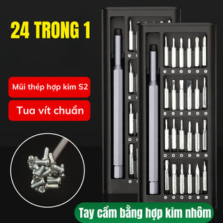 Bộ Tua Vít Đa Năng Bunnies House - Bộ Mini 24 Đầu Từ Tính, Sửa Điện Thoại, Laptop Tiện Dụng