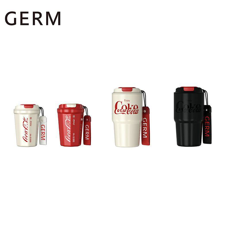 Ảnh Cốc cà phê germ Coca-Cola đồng thương hiệu lót 316 thép không gỉ chuyên nghiệp uống cà phê miệng snap-on lật seal nhỏ cỡ nòng uống trực tiếp 1
